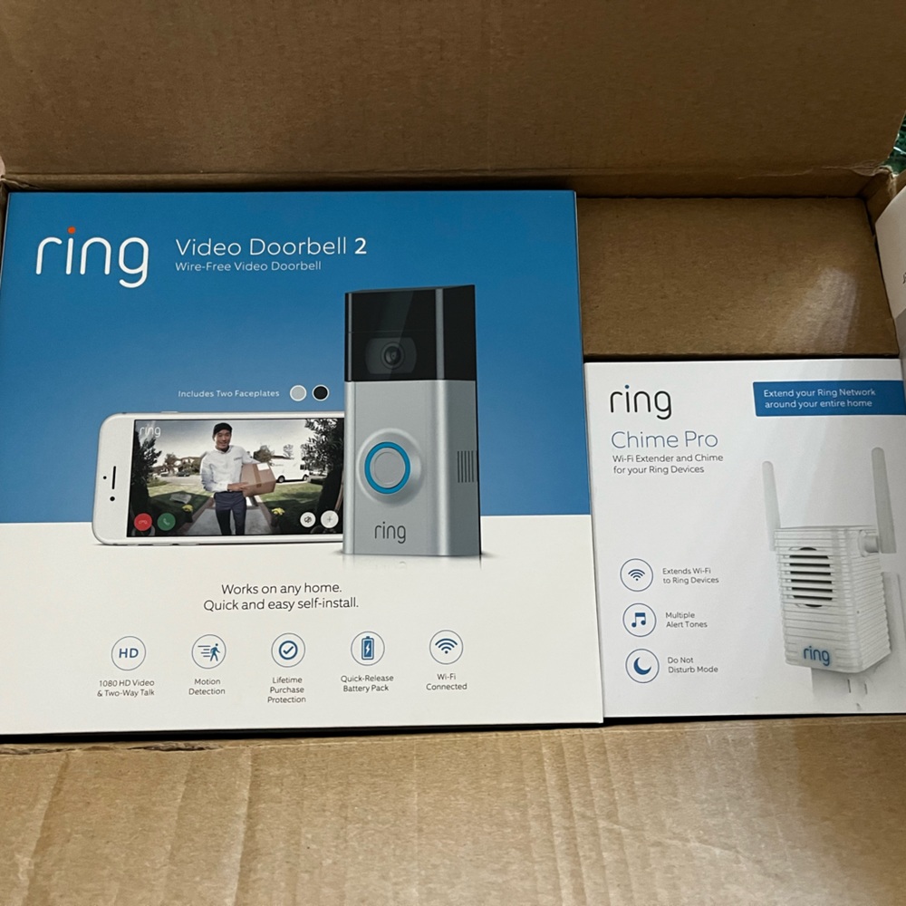 Brand new ring camera and chime